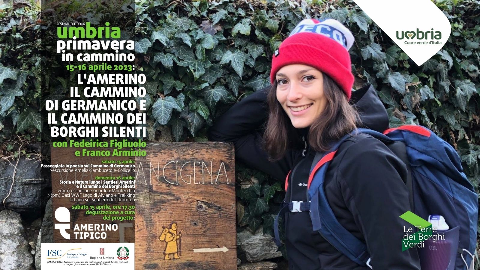 “Umbria Primavera in Cammino” – The products and landscapes of Amerino Tipico are among the protagonists of the outdoor festival, featuring tastings and visits to the villages. The trekking on Saturday, April 15th, 2023, will take place in Amelia (TR)